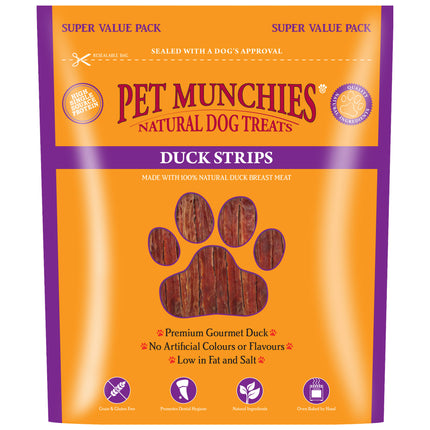 PET MUNCHIES DUCK STRIPS 320G VALUE PACK