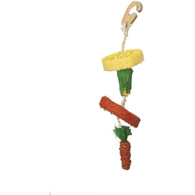 Critters Choice Natural Loofa Hanging Toy