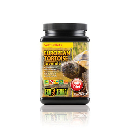 Exo Terra Soft Pellets Juvenile European Tortoise Food 260g