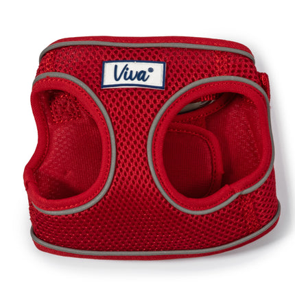 VIVA STEP IN MESH DOG HARNESS RED