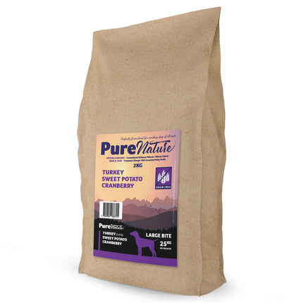 GRAIN FREE PURE NATURE TURKEY LARGE BITE 12KG