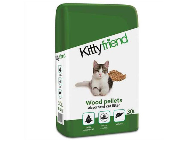Kittyfriend Wood Pellet Cat Litter 30 Litre