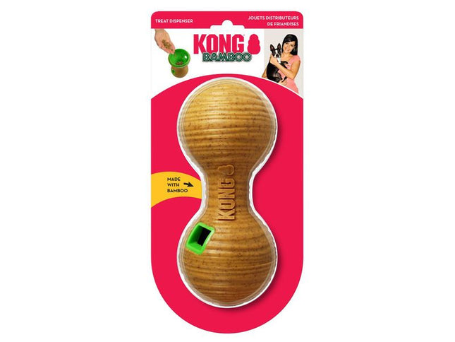 KONG Bamboo Dog Feeder Dumbell Medium
