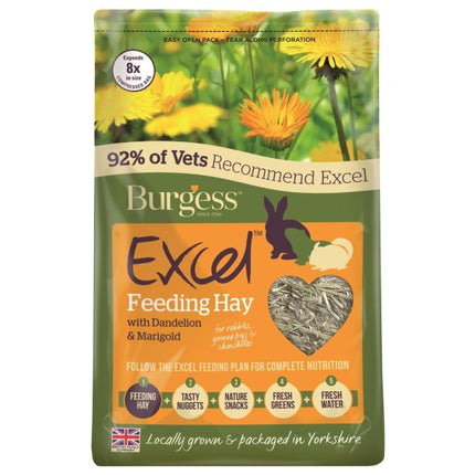 Excel Feeding Hay With Dandilion & Marigold 1Kg