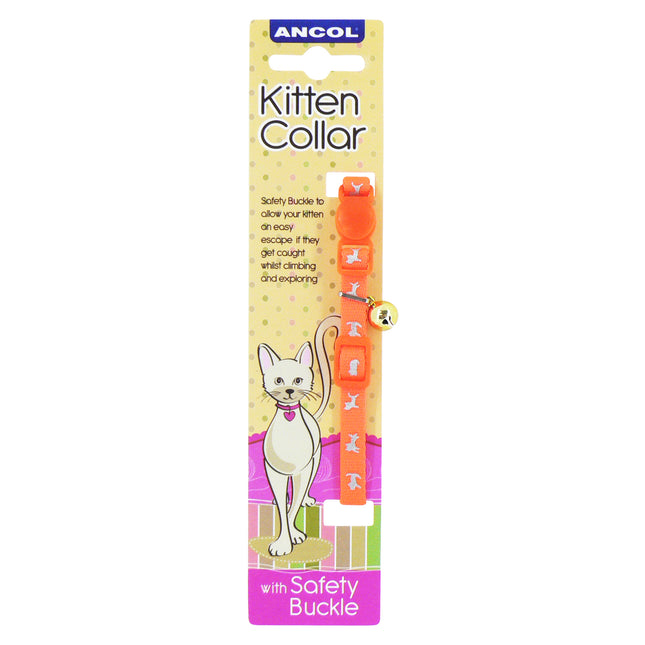 HI-VIS SAFTY KITTEN COLLAR ORANGE