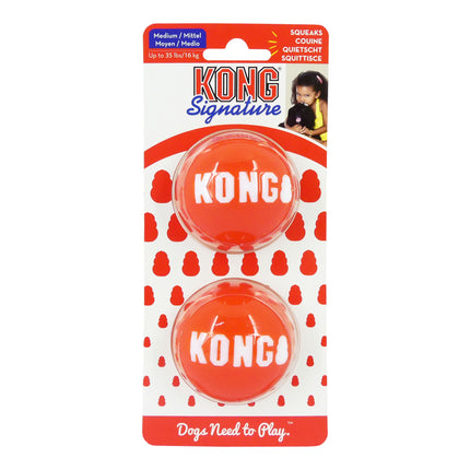 KONG Signature Sports Balls Medium 2 Pack