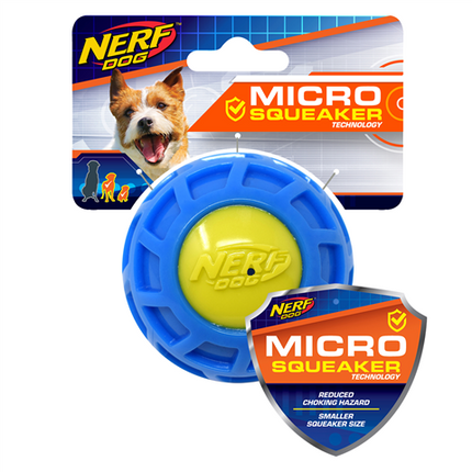 Nerf Micro Squeak Exo Ball - Small - Blue & Green - 6.3 cm (2.5 in)