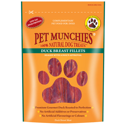 Pet Munchies Duck Breast Fillets 80g