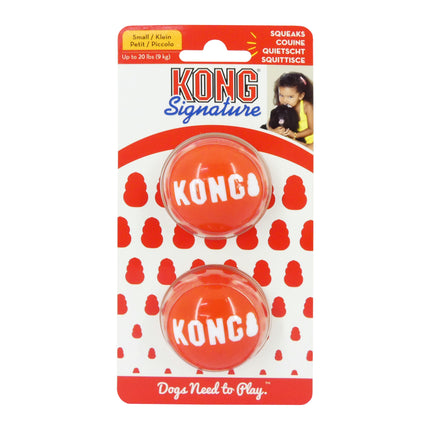 KONG Signature Balls Small 2 Pack