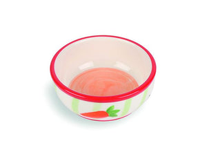 Critters Choice Carrot Stripe Pet Bowl 400ml 12.5cm/5"
