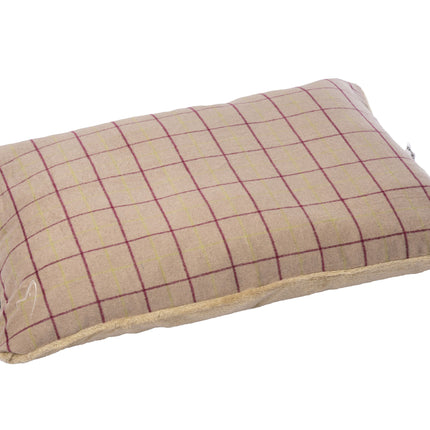 PREMIUM COMFY CUSHION BEIGE CHECK