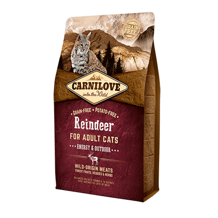 Carnilove Adult Cat Reindeer - Energy & Outdoor 2kg