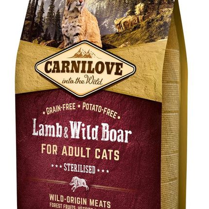 Carnilove Adult Cat Lamb & Wild Boar - Sterilised 2kg