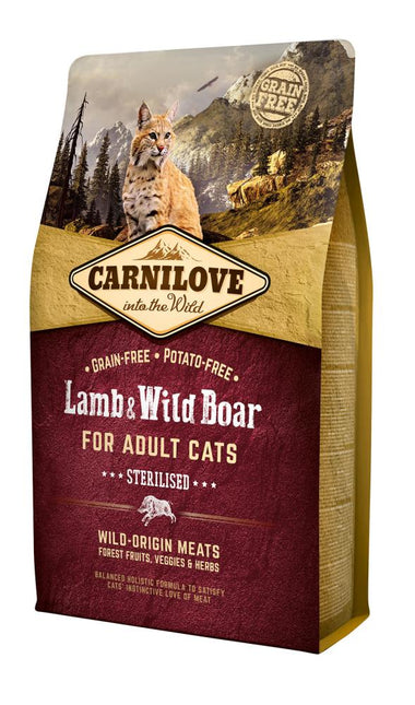 Carnilove Adult Cat Lamb & Wild Boar - Sterilised 2kg