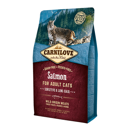 Carnilove Adult Cat Salmon - Sensitive Long Hair 2kg