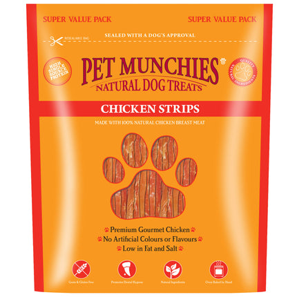 PET MUNCHIES CHICKEN STRIPS 320G VALUE PACK