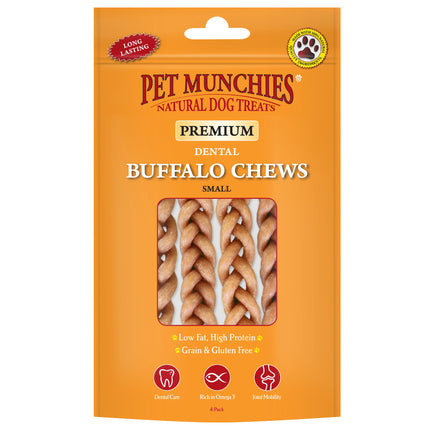 PET MUNCHIES BUFFALO DENTAL CHEW SML 55G