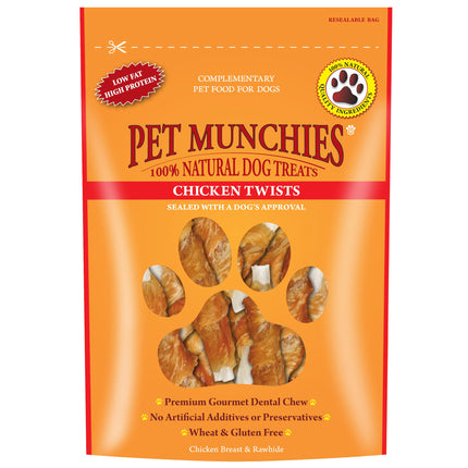 PET MUNCHIES CHICKEN TWISTS 80G