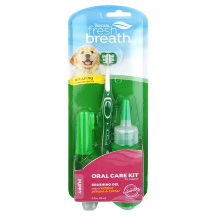 TROPICLEAN FRESH BREATH ORAL CARE KIT FOR PUPPY DOGS 59ML