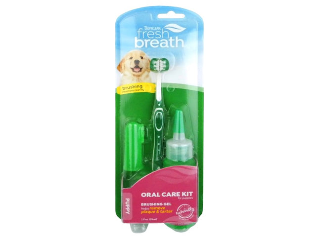TROPICLEAN FRESH BREATH ORAL CARE KIT FOR PUPPY DOGS 59ML